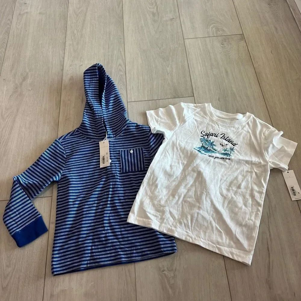 Janie and Jack 2 pc shirts size 4/5
